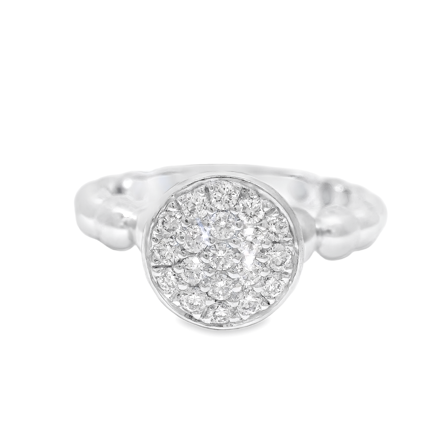 0.34CT Diamond Ring 18K White Gold