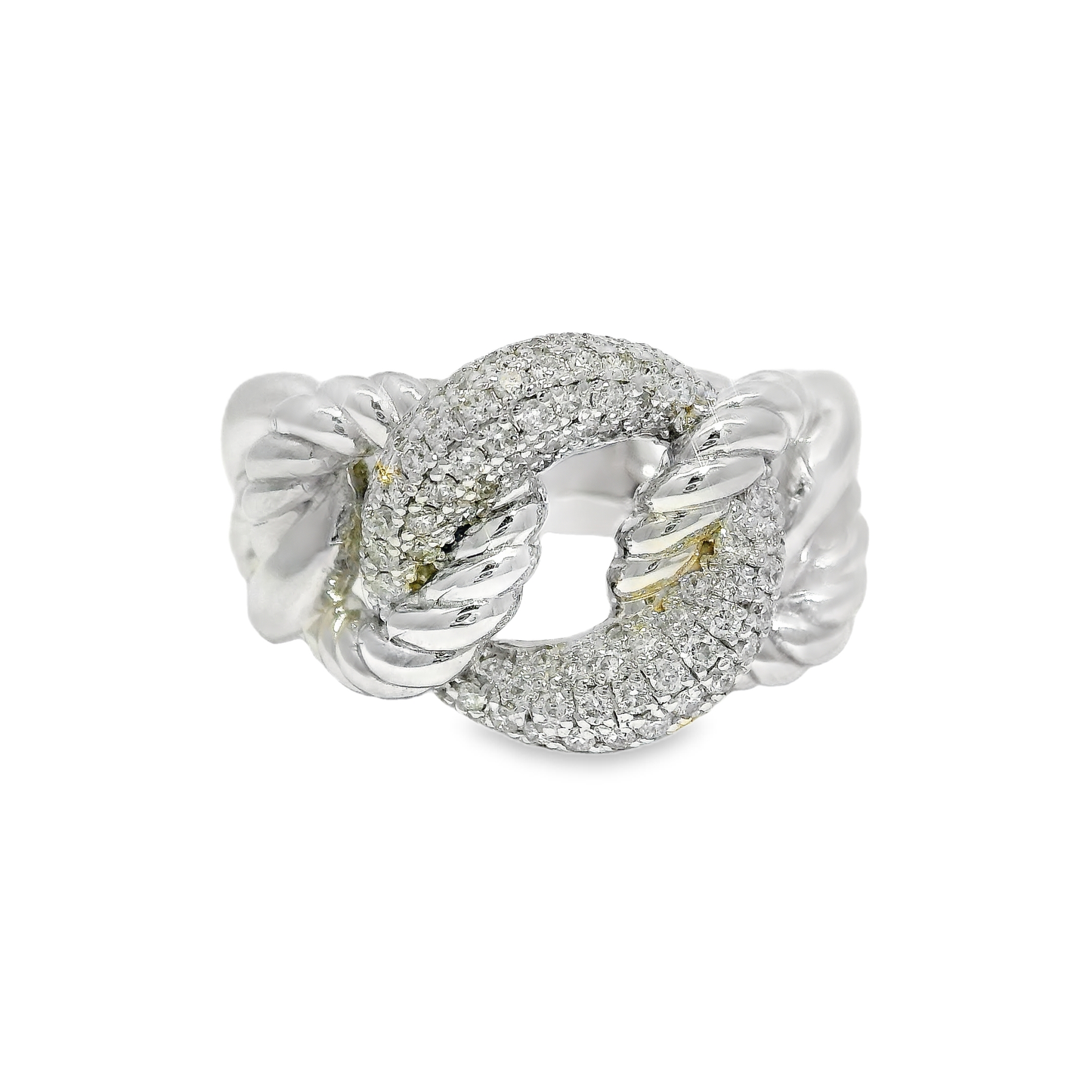 0.62CT Diamond Ring 14K White Gold
