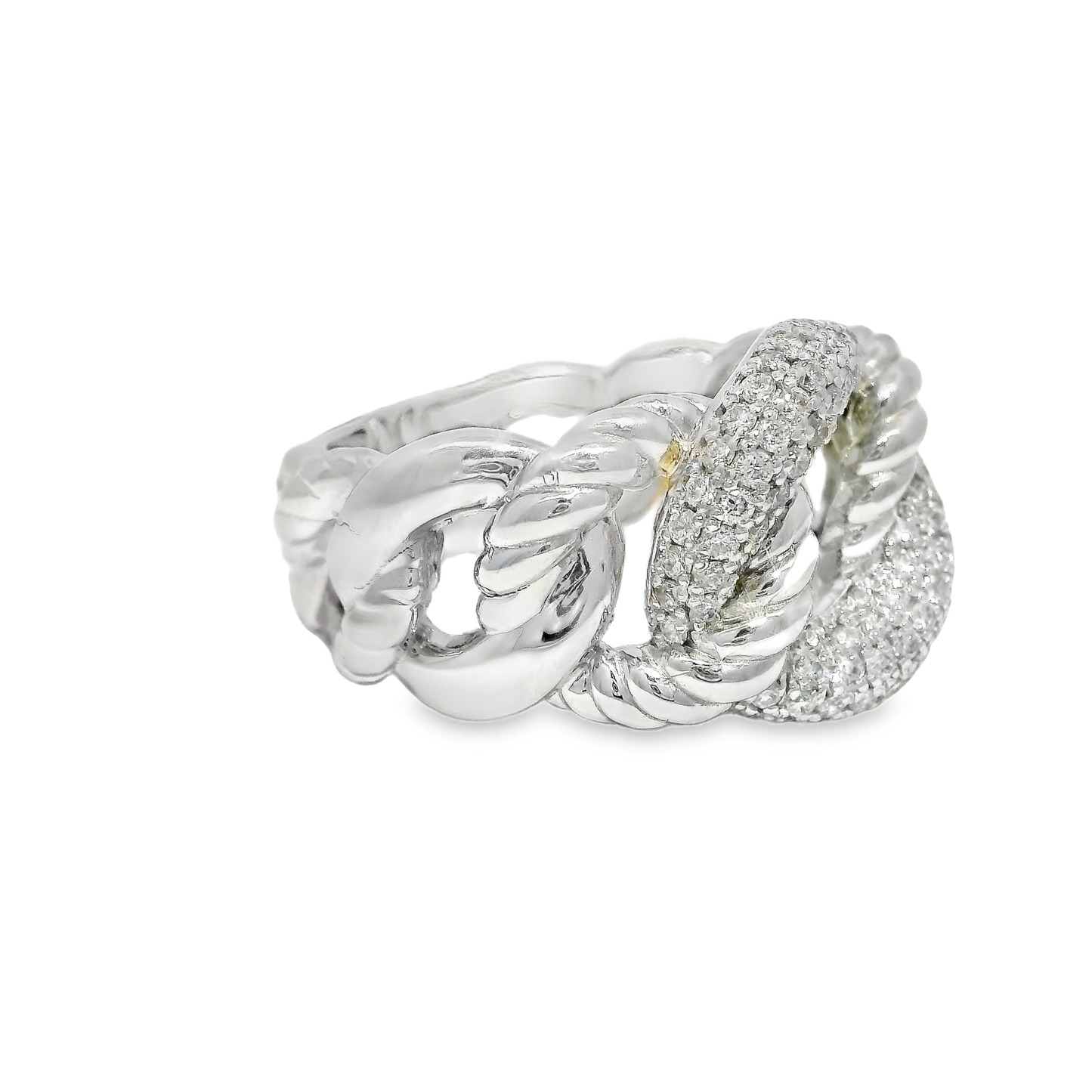 0.62CT Diamond Ring 14K White Gold