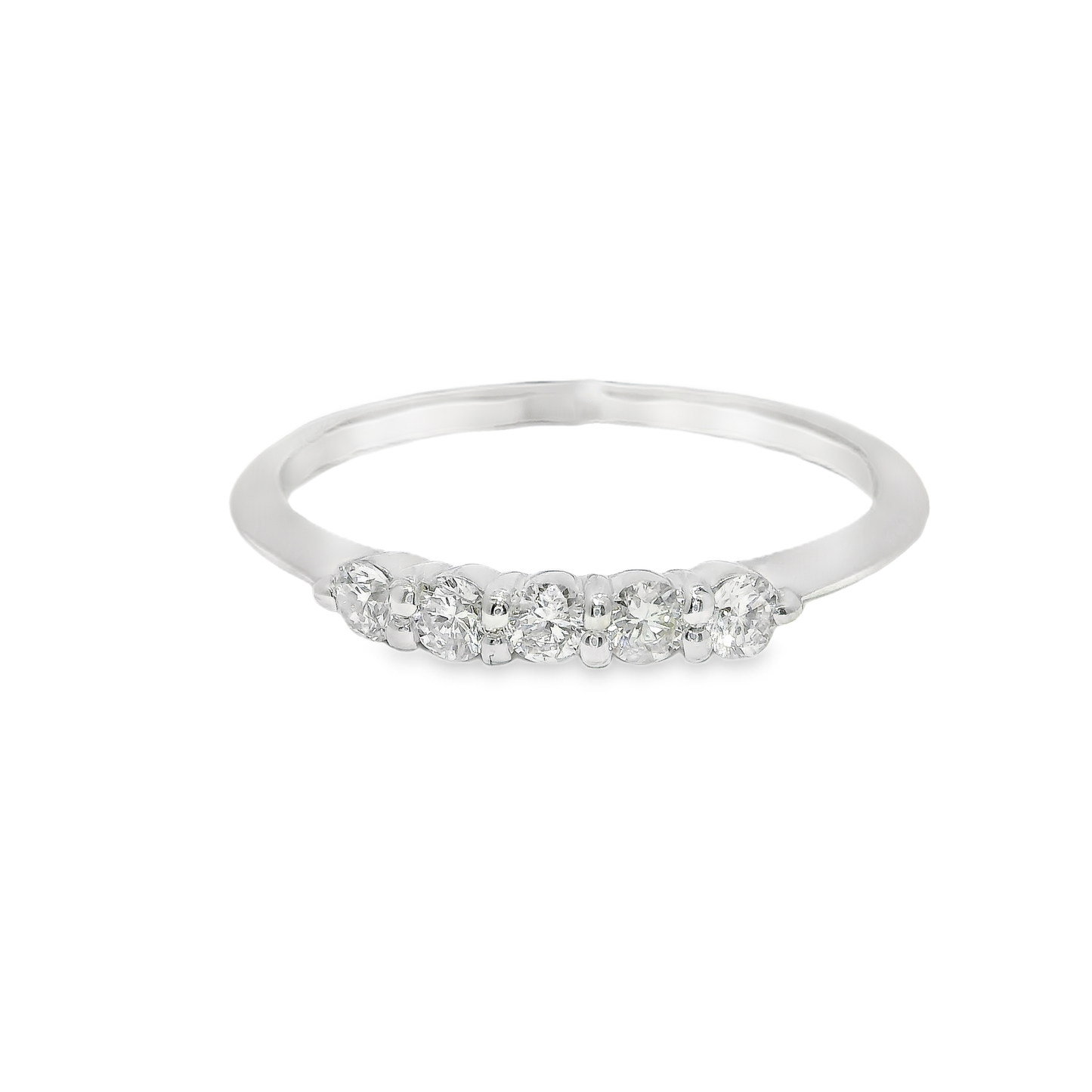 0.20CT Diamond Ring 18K White Gold