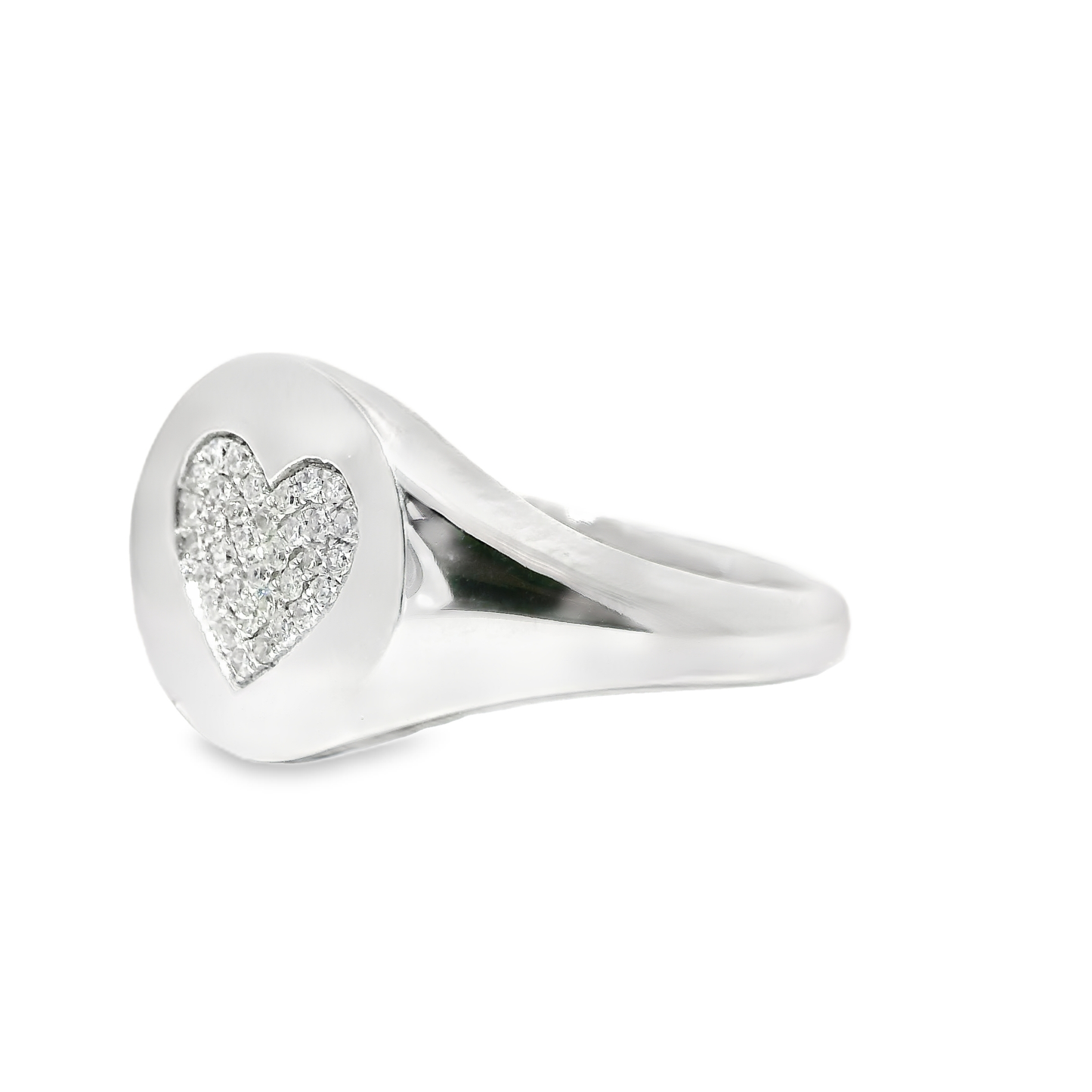 0.11CT Diamond Ring 14k White Gold