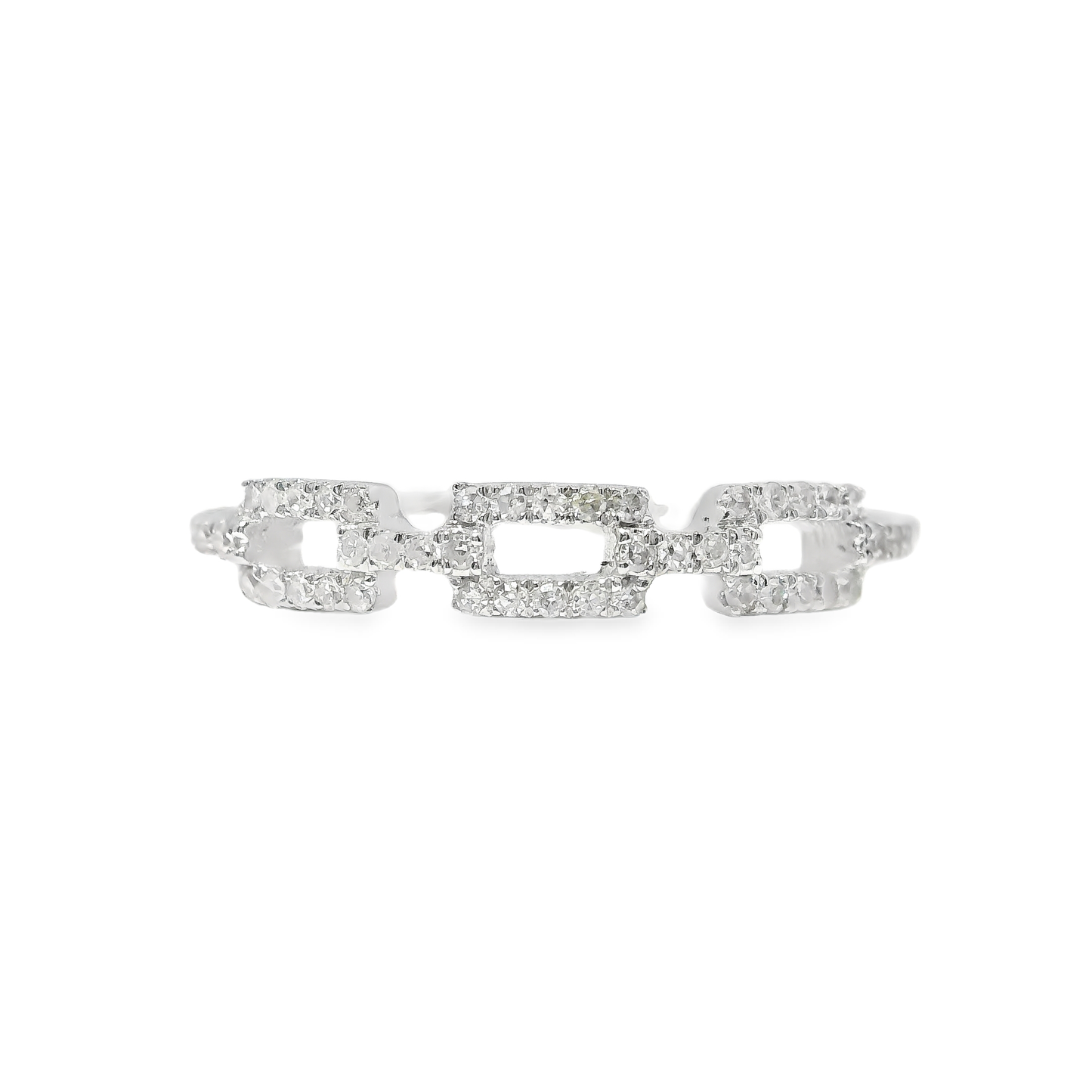 0.12CT Diamond Ring 14k White Gold