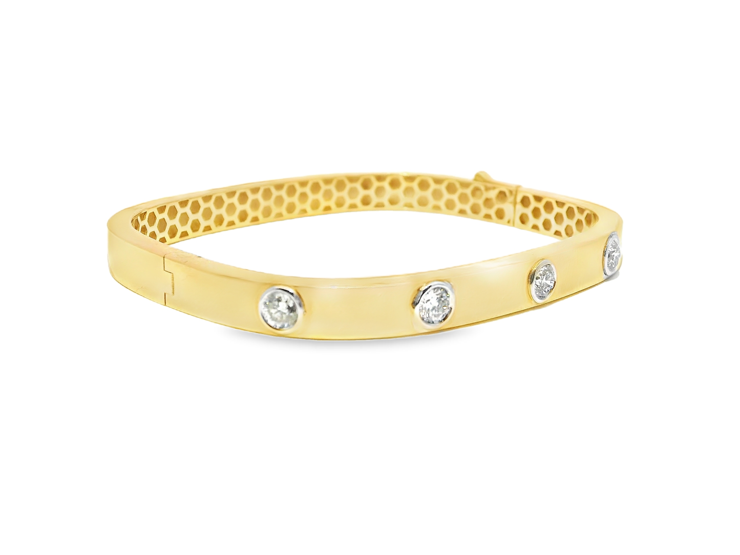 1.19CT Diamond Bangle 18k Rose Gold