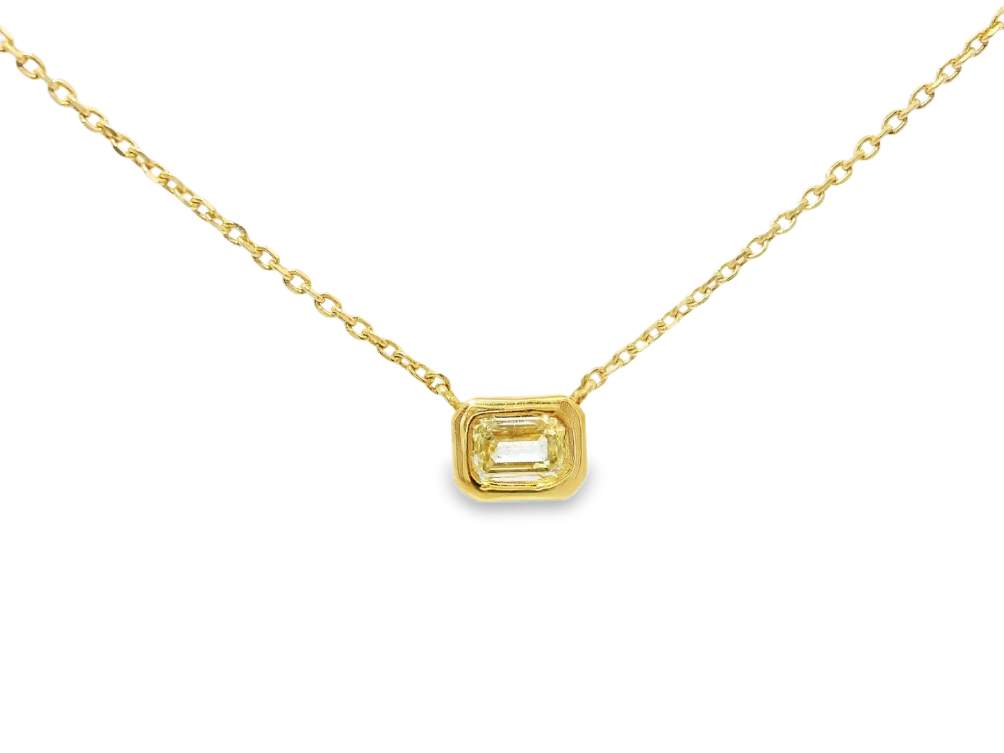 0.22CT Diamond Pendant 18k Yellow Gold