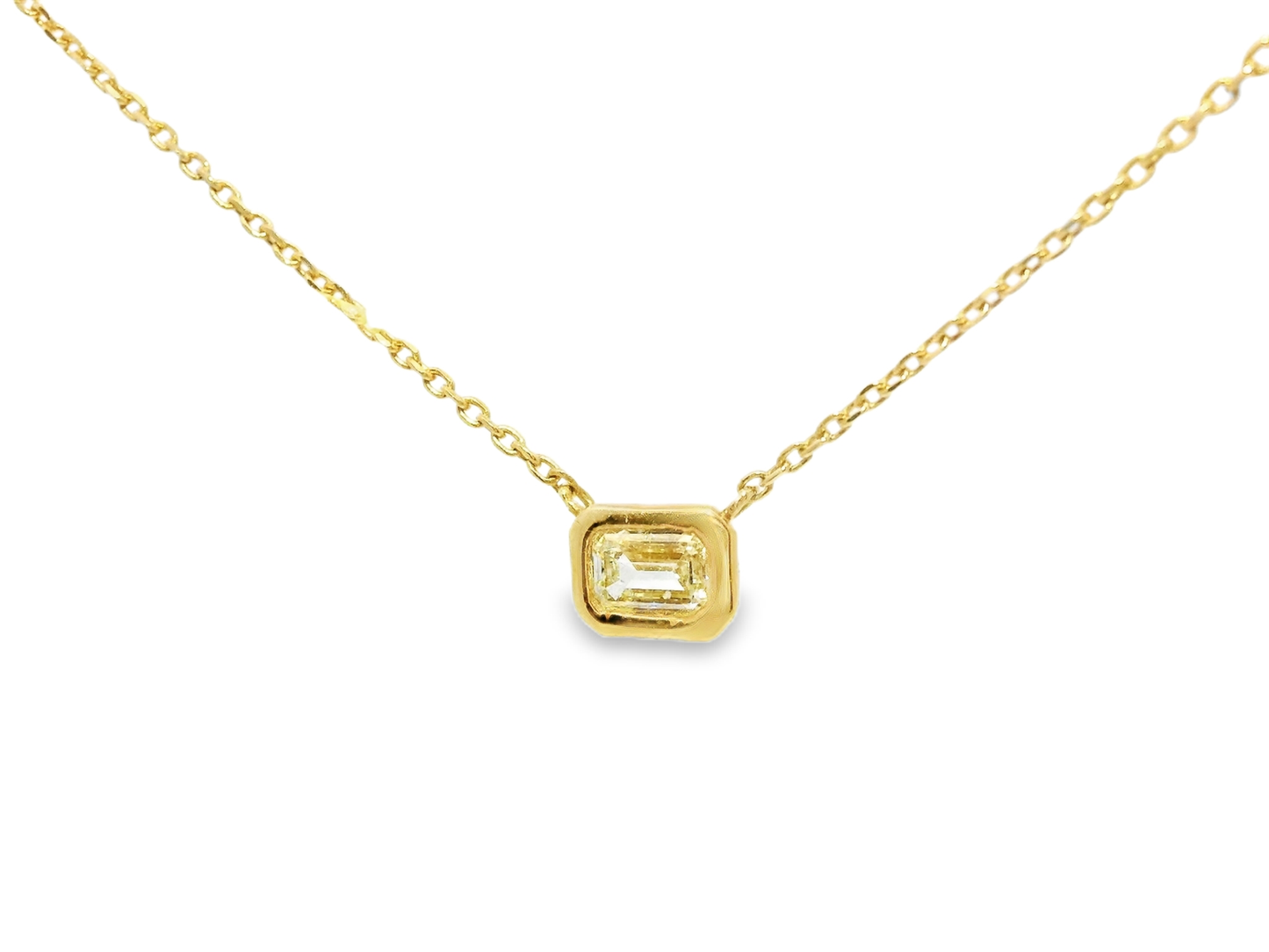 0.22CT Diamond Pendant 18k Yellow Gold