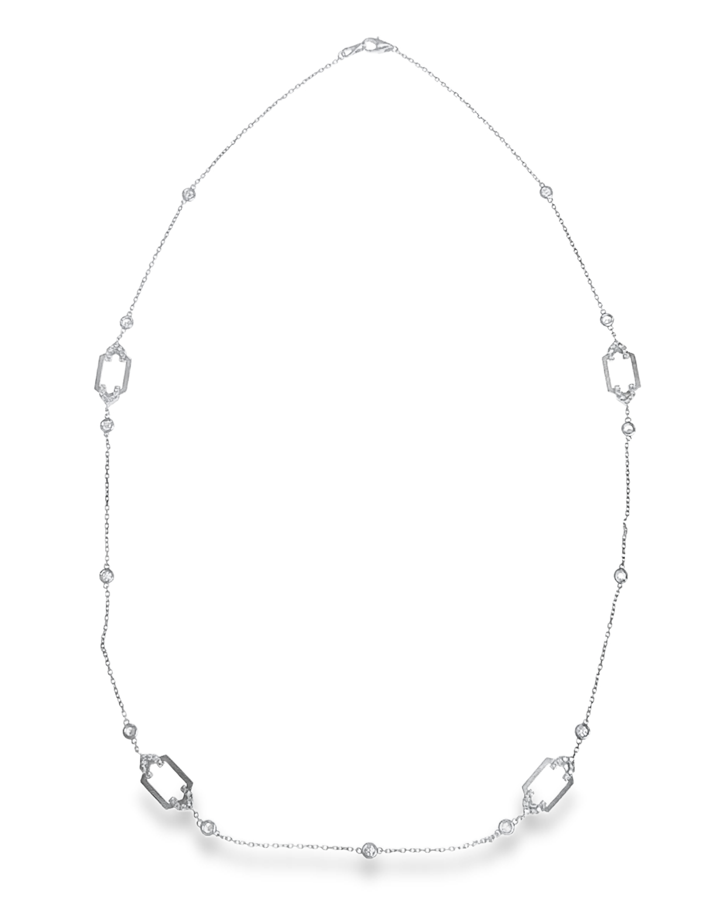 1.63CT Diamond Necklace 14k Gold