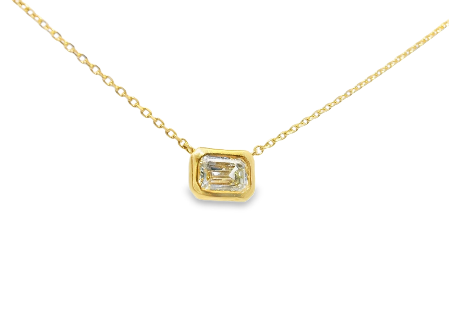 0.43CT Diamond Pendant 18k Yellow Gold