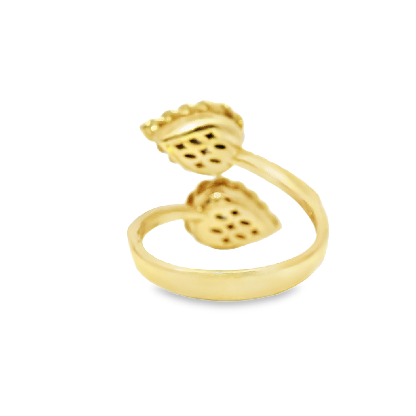 0.36CT Diamond ring 18k Yellow Gold