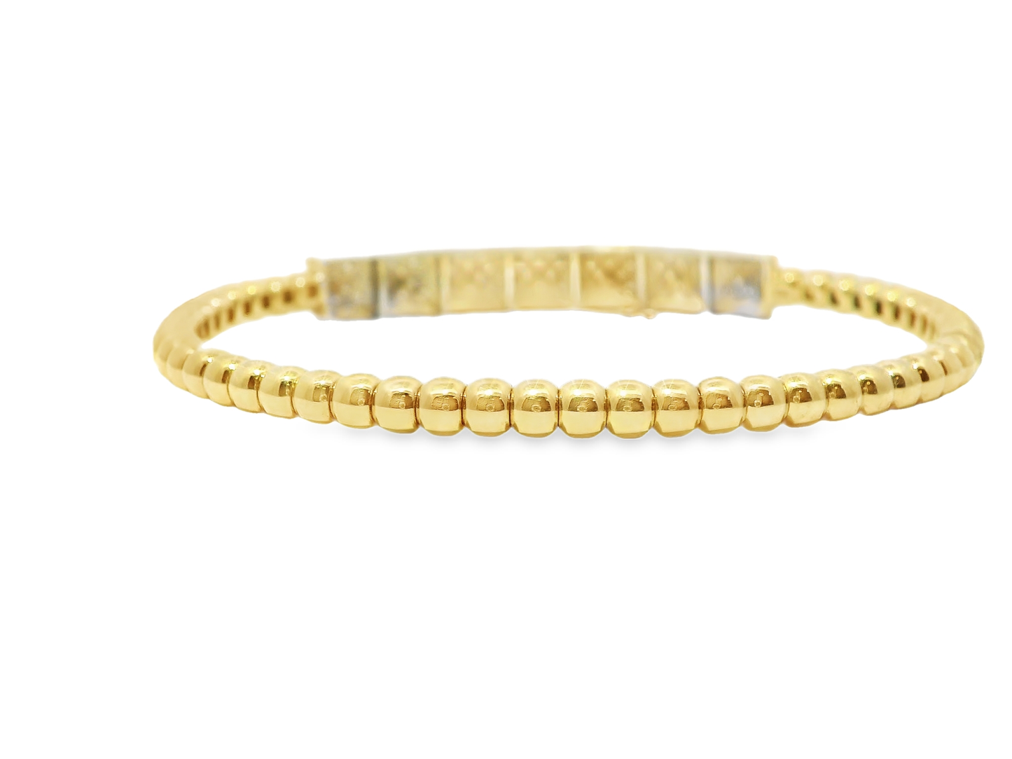 1.01CT Diamond Bangle 14k Yellow Gold