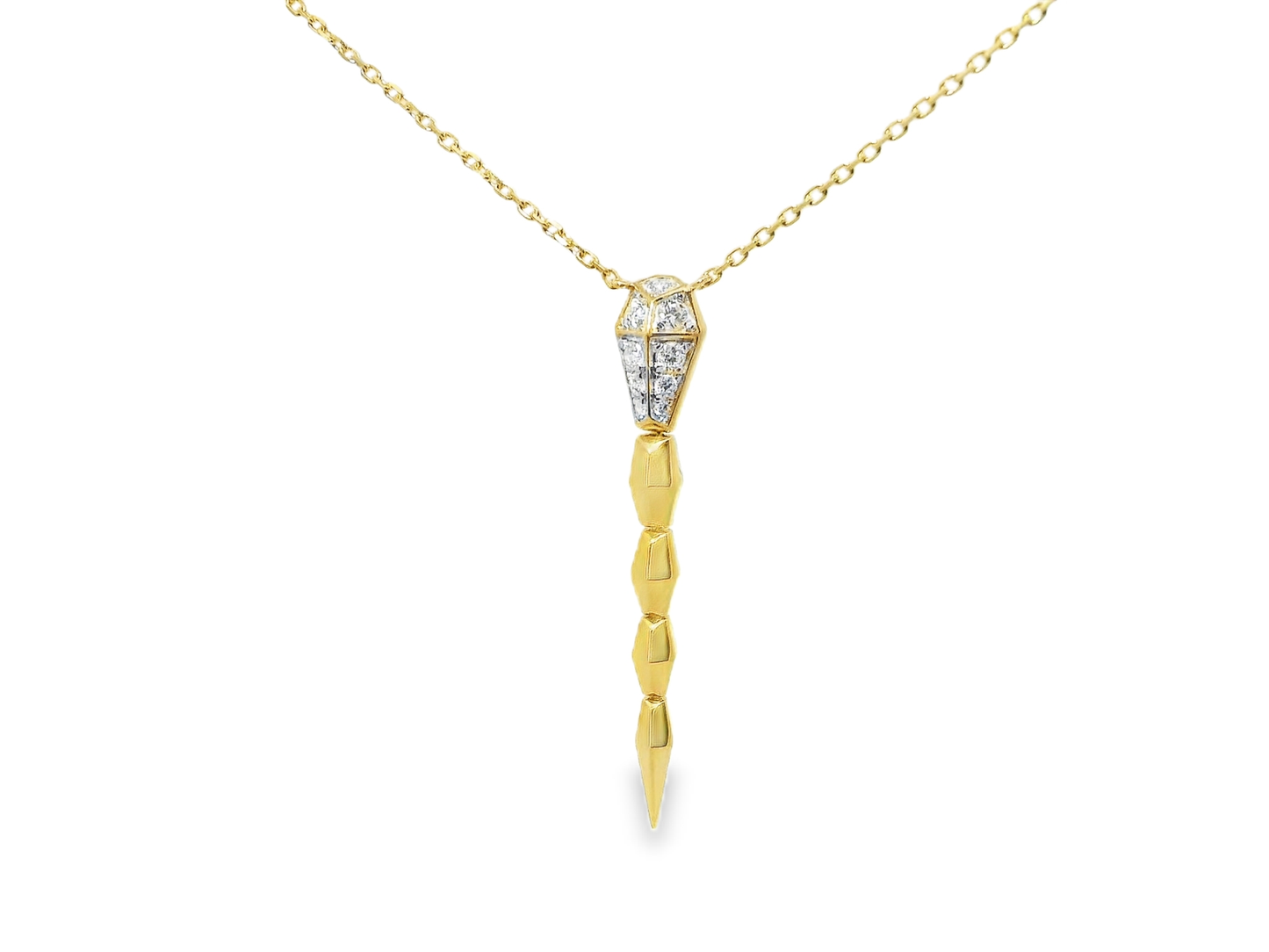 0.21T Diamond Pendant 14k Yellow Gold