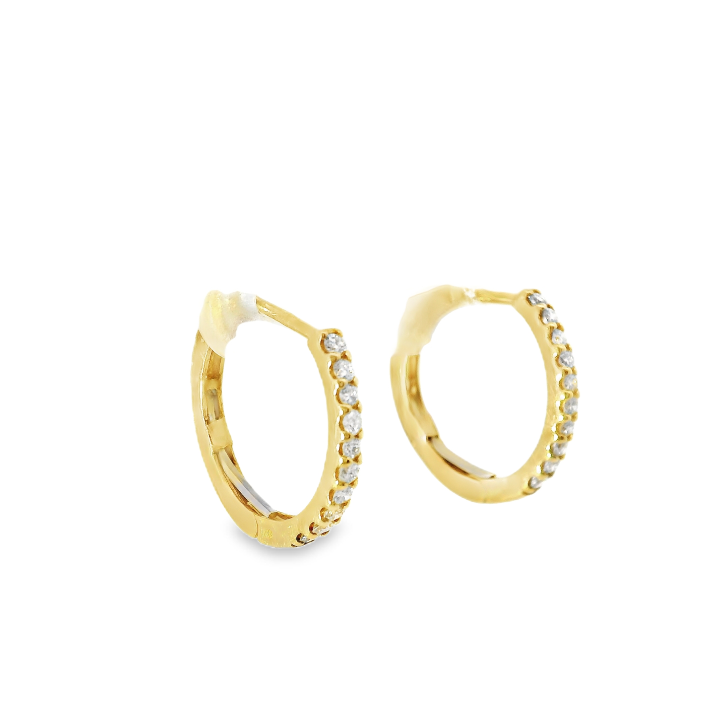 0.20CT Diamond 18k Yellow Gold Earring