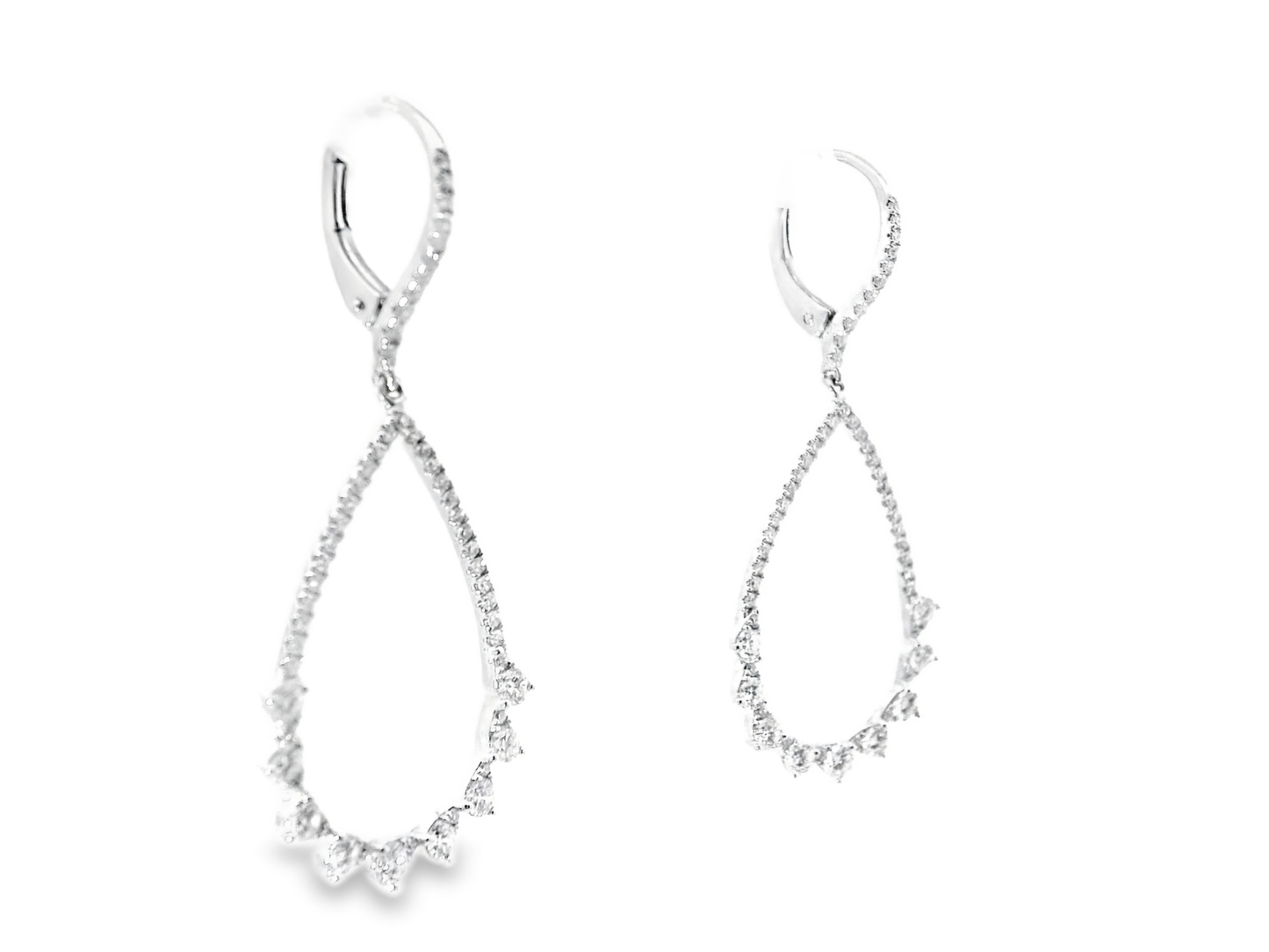 1.03Ct Diamond Earring 14k White Gold