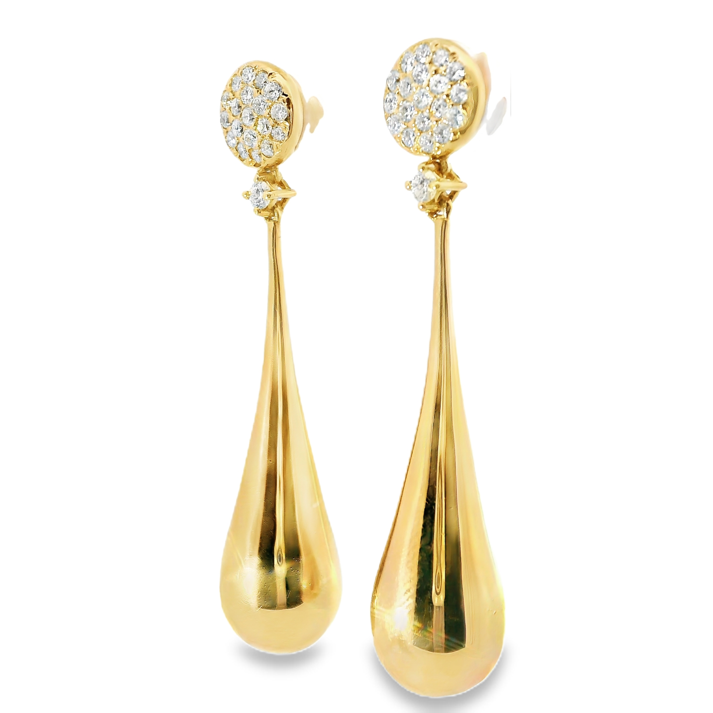 0.66CT Diamond 18k Rose Gold Earring