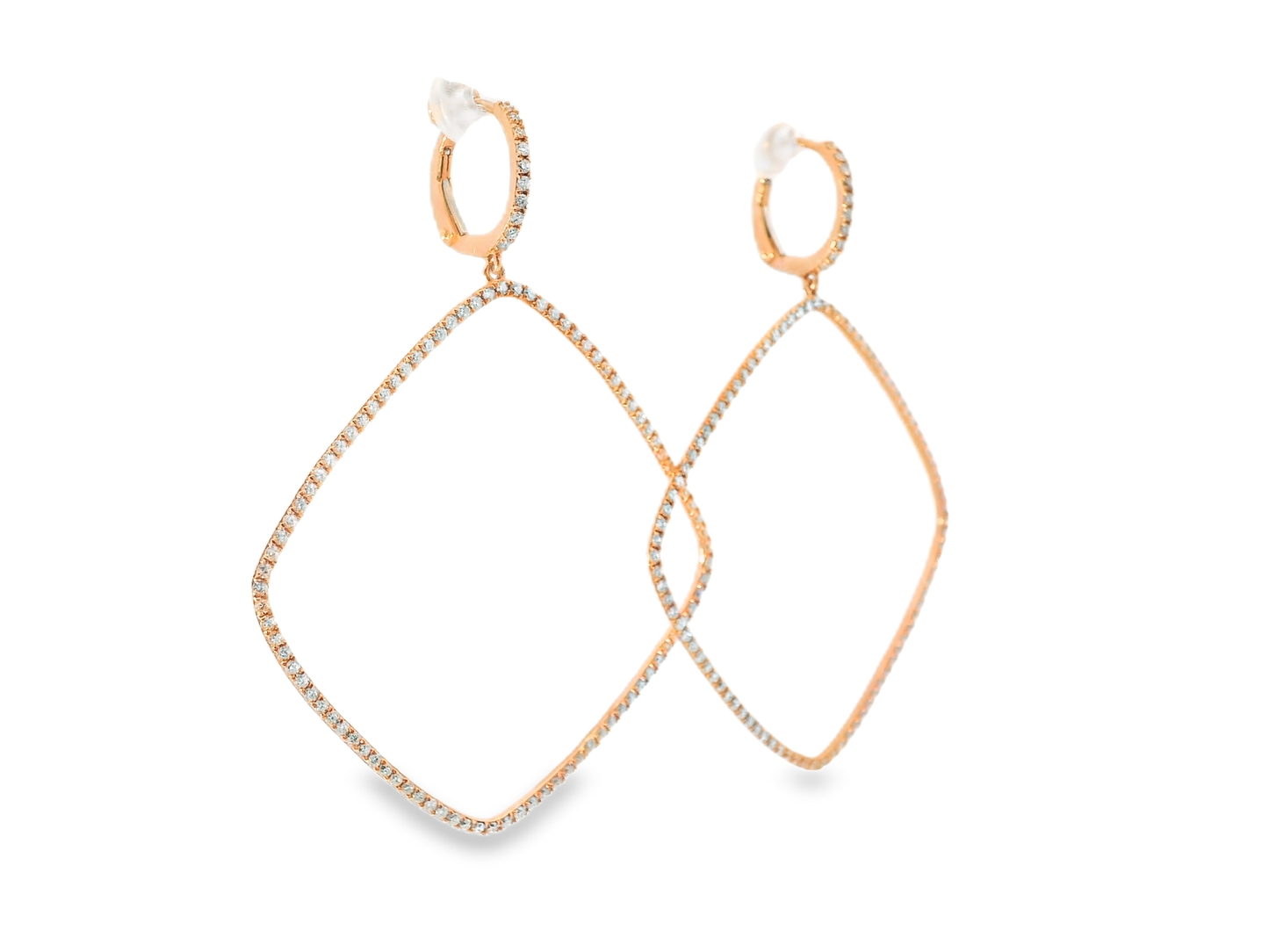 1.59CT Diamond Earring 18k Yellow Gold