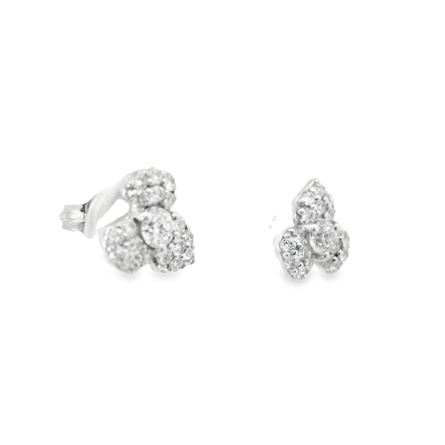 0.56CT Diamond Earring 14k White Gold