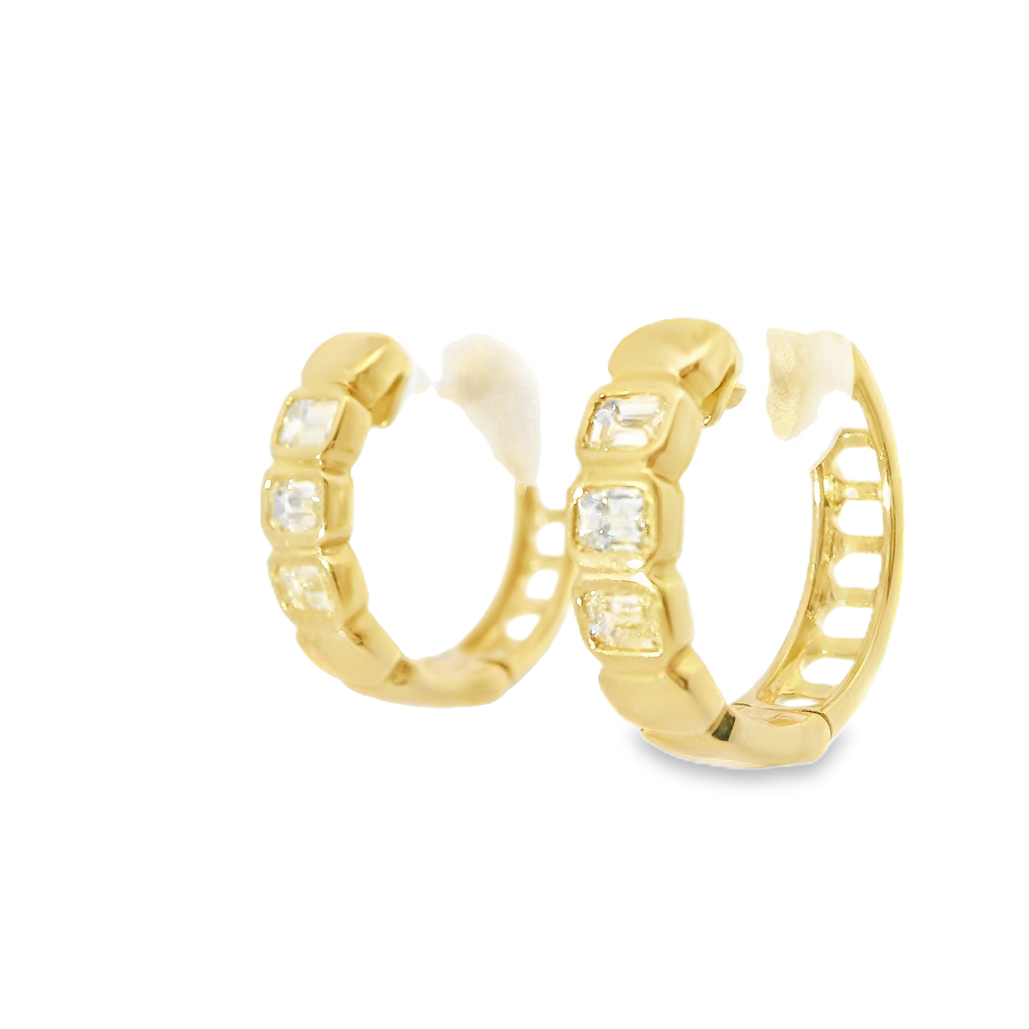 0.51CT Diamond 14k Yellow Gold Earring