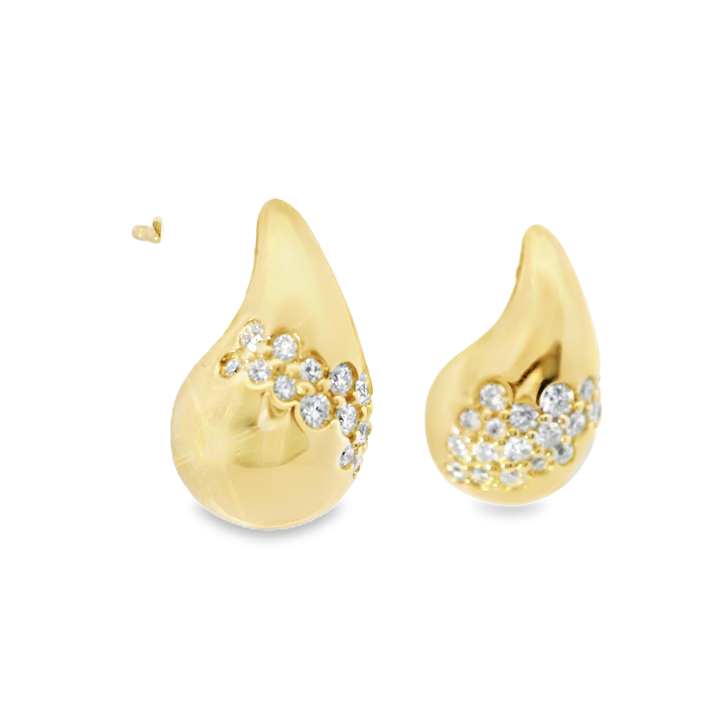 0.28CT Diamond 14k Yellow Gold Earring