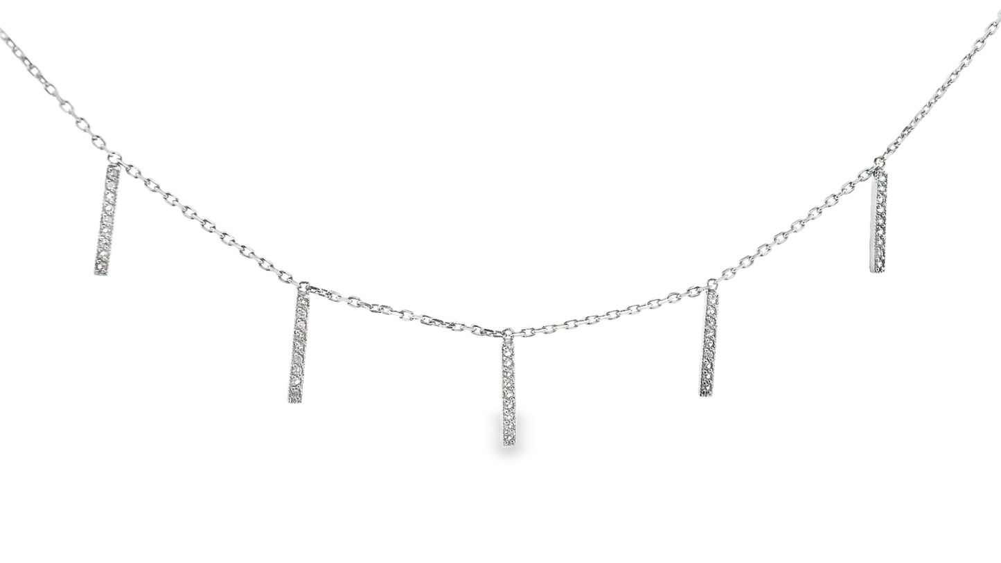 0.33CT Pink Sapphire 14k White Gold