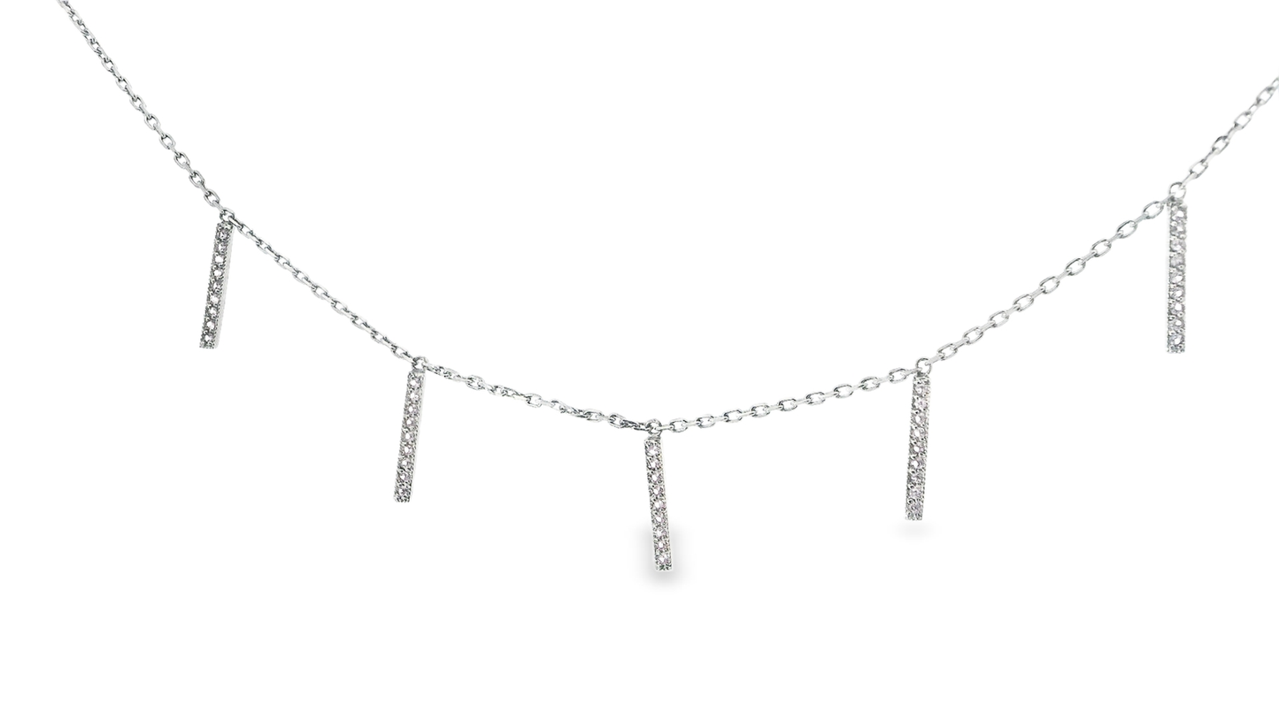 0.33CT Pink Sapphire 14k White Gold