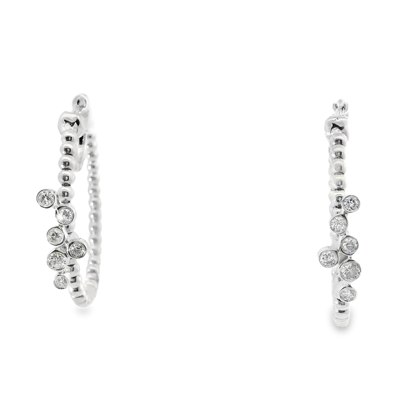 0.35CT Diamond 18k White Gold Earring