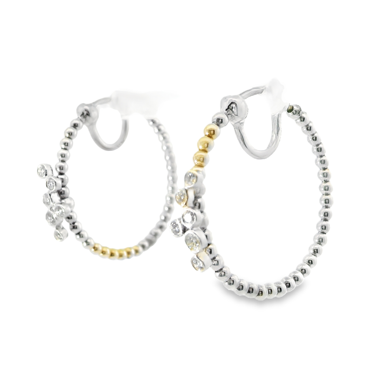 0.35CT Diamond 18k White Gold Earring