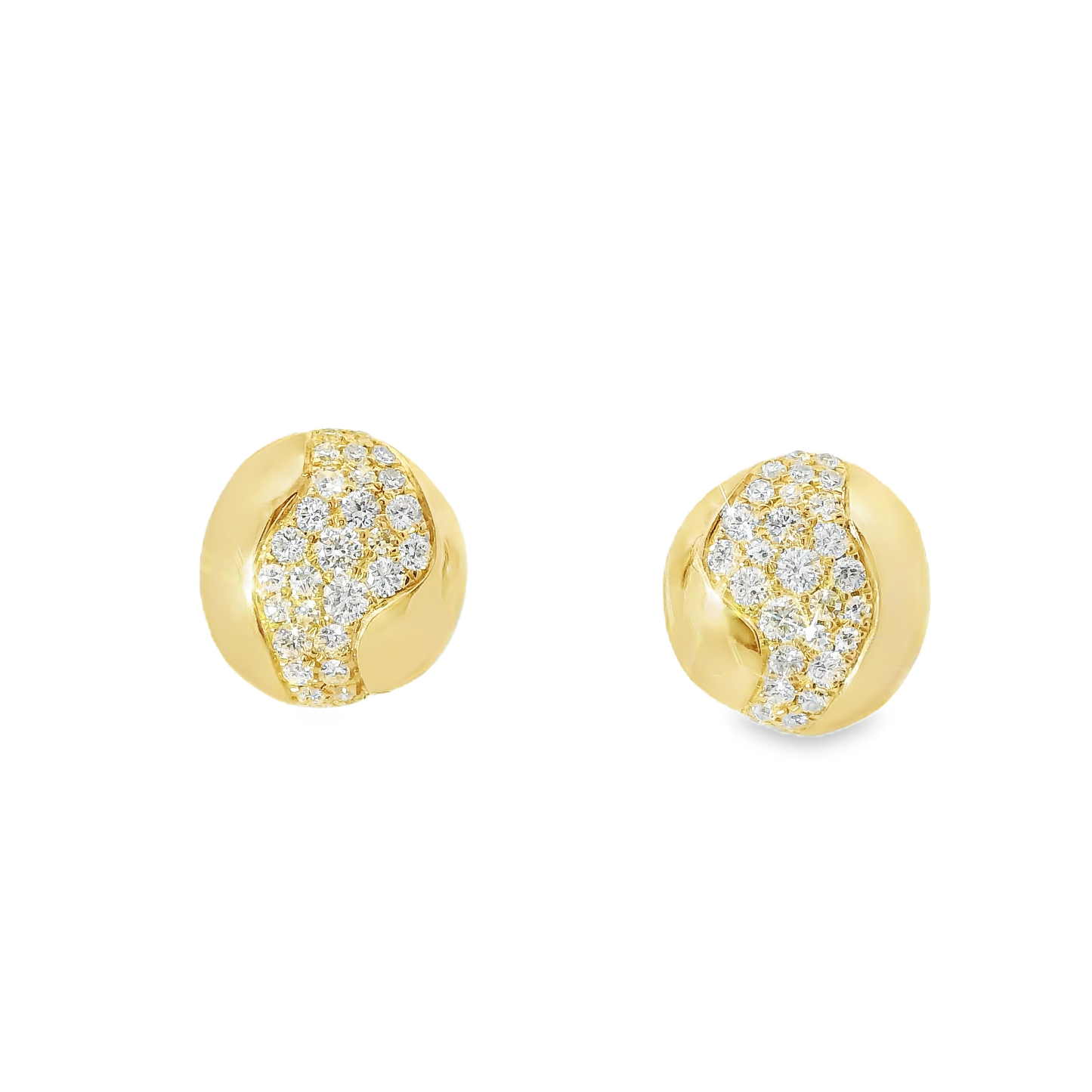 0.41CT Diamond 14k Yellow Gold Earring
