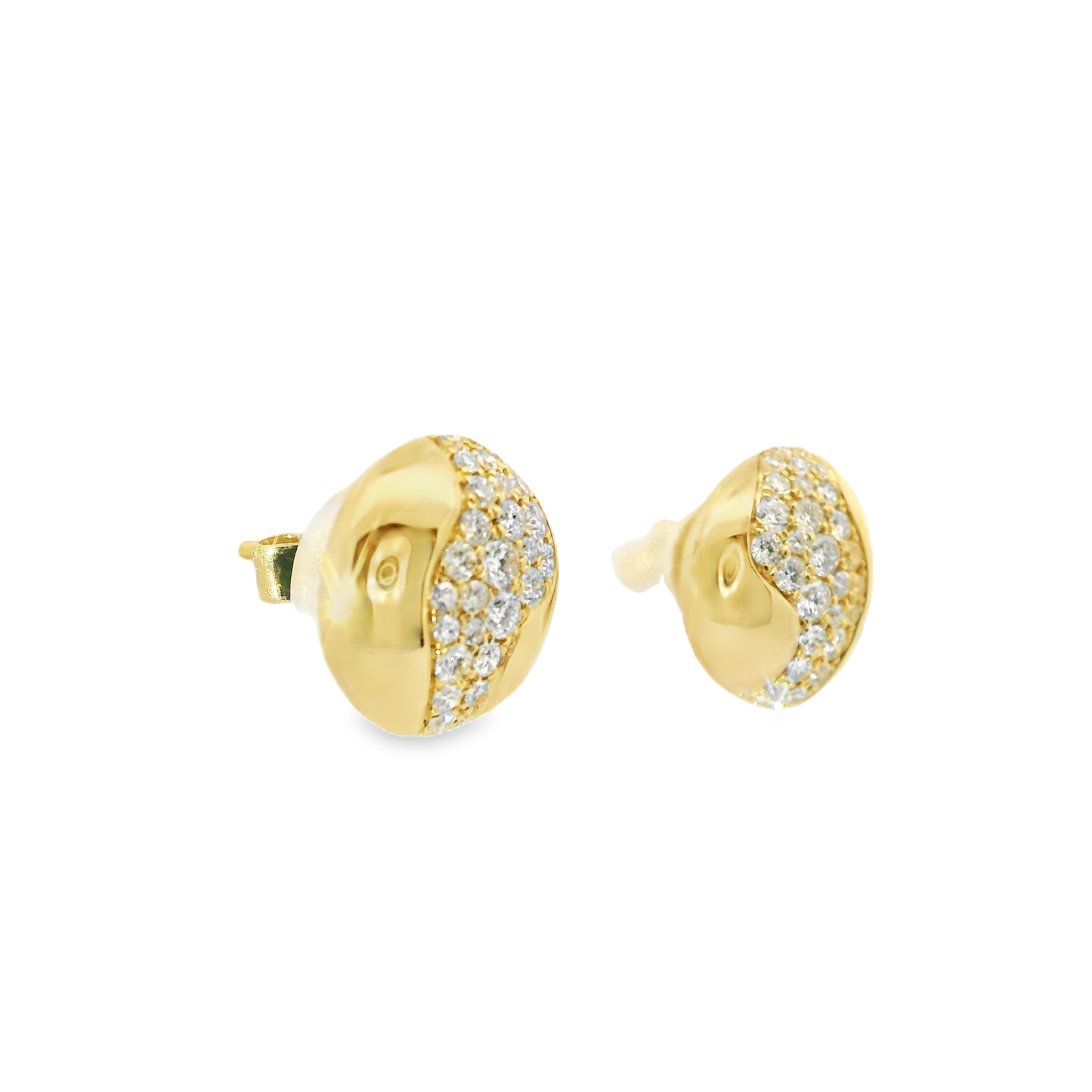 0.41CT Diamond 14k Yellow Gold Earring