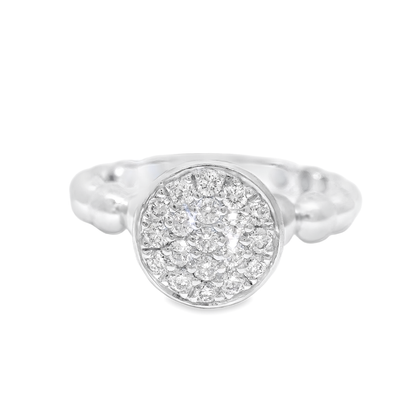 0.34CT Diamond Ring 18K White Gold
