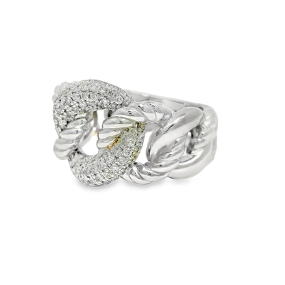 0.62CT Diamond Ring 14K White Gold