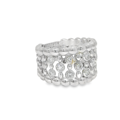0.50CT Diamond Ring 18K White Gold