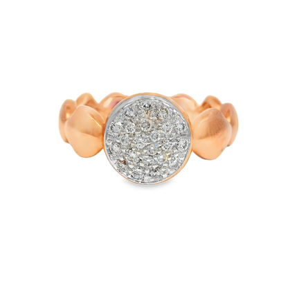 0.35CT Diamond Ring 18K Rose Gold