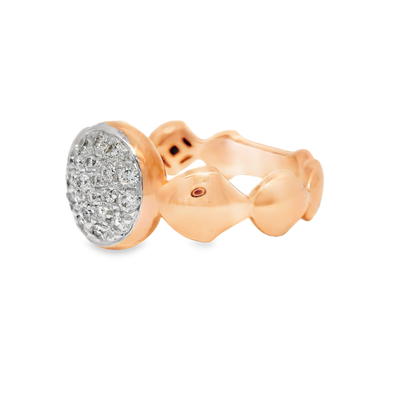 0.35CT Diamond Ring 18K Rose Gold