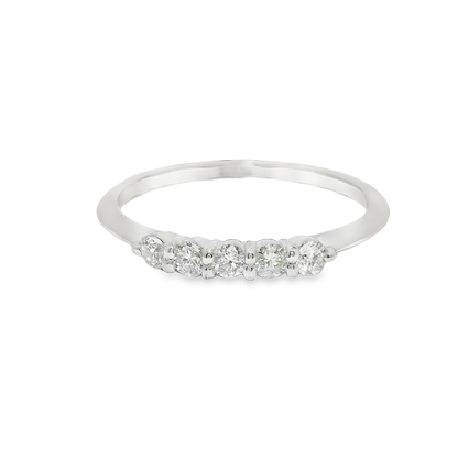 0.20CT Diamond Ring 18K White Gold