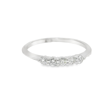 0.20CT Diamond Ring 18K White Gold