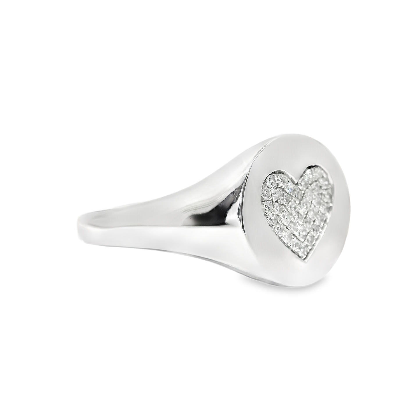 0.11CT Diamond Ring 14k White Gold