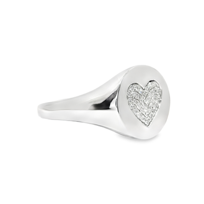 0.11CT Diamond Ring 14k White Gold