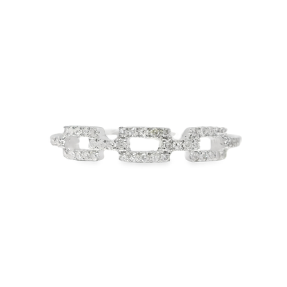 0.12CT Diamond Ring 14k White Gold