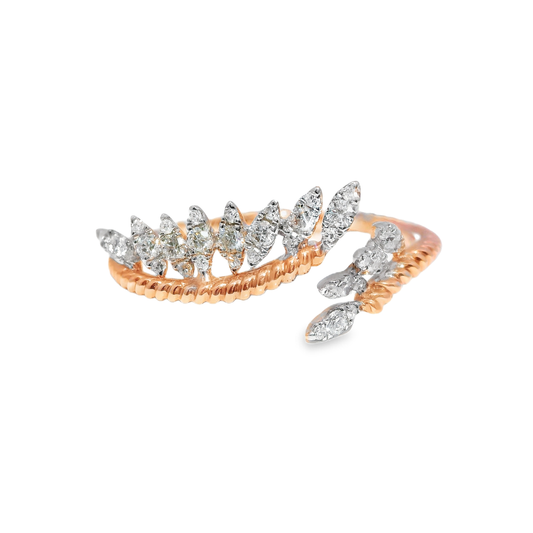 0.28CT Diamond Ring 14k Rose Gold