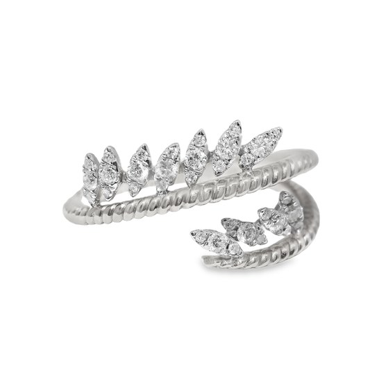0.24CT Diamond Ring 14k White Gold