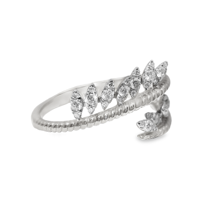 0.24CT Diamond Ring 14k White Gold