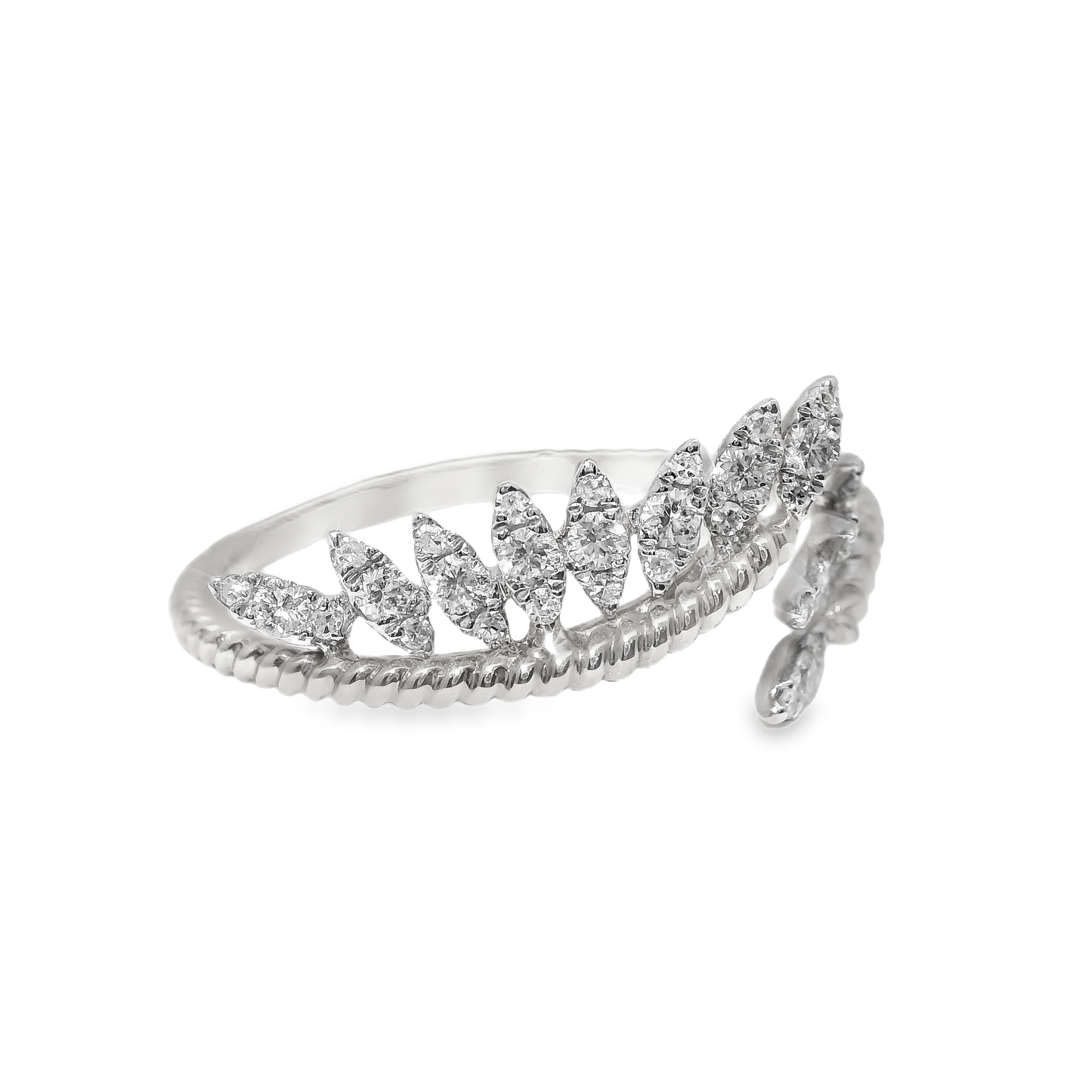 0.28CT Diamond Ring 14k White Gold