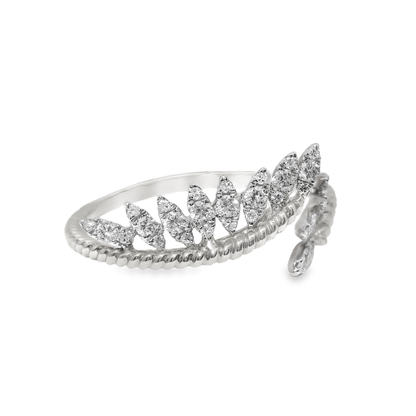 0.28CT Diamond Ring 14k White Gold