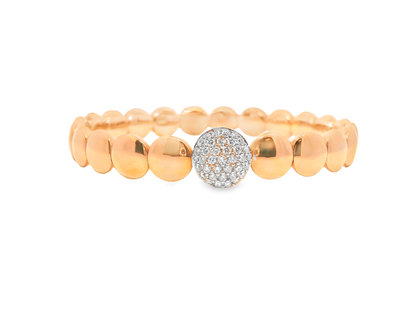 0.45CT Diamond Bangle 18k Rose gold