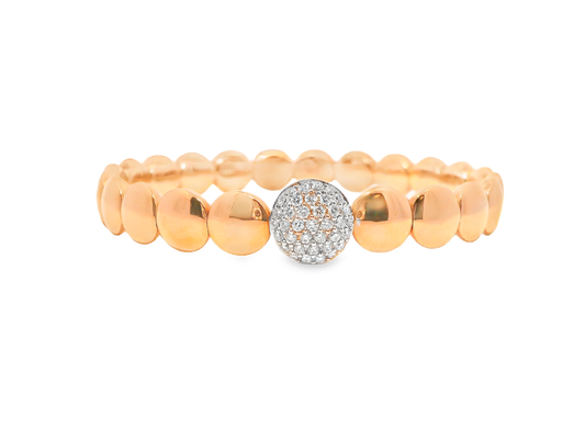 0.45CT Diamond Bangle 18k Rose gold