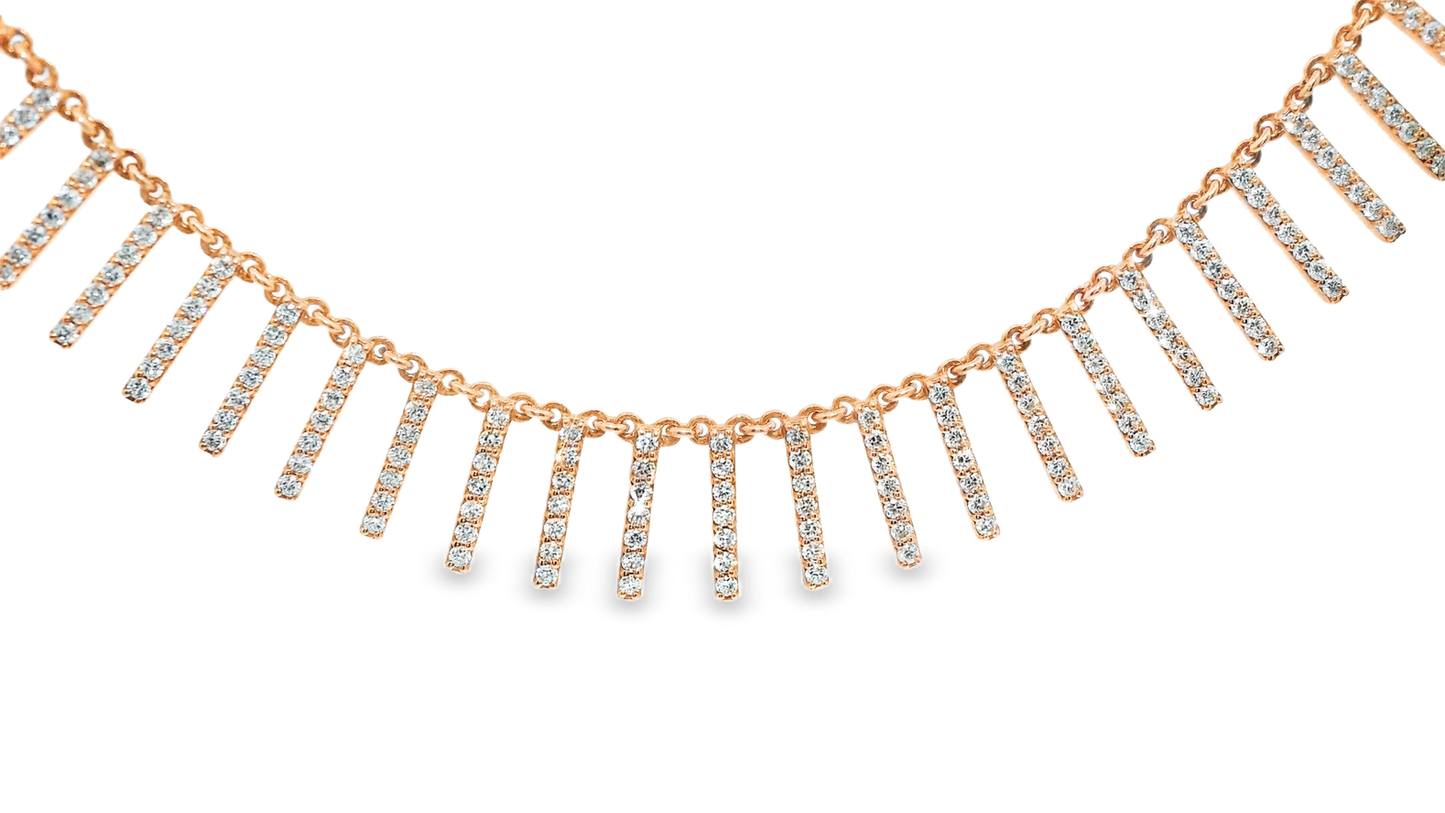 1.71CT Diamond Pendant 18K Gold