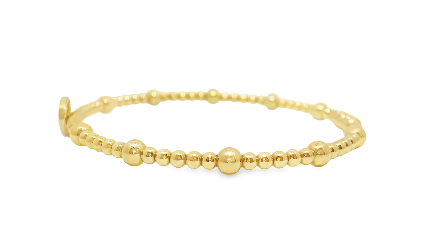 0.17CT Diamond Bangle 18k Yellow Gold