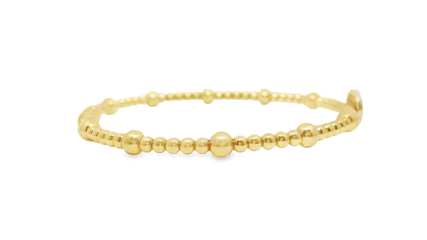 0.17CT Diamond Bangle 18k Yellow Gold