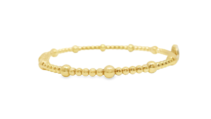 0.17CT Diamond Bangle 18k Yellow Gold