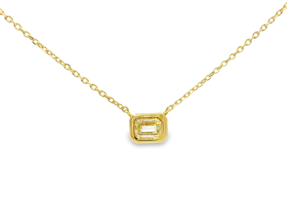 0.22CT Diamond Pendant 18k Yellow Gold