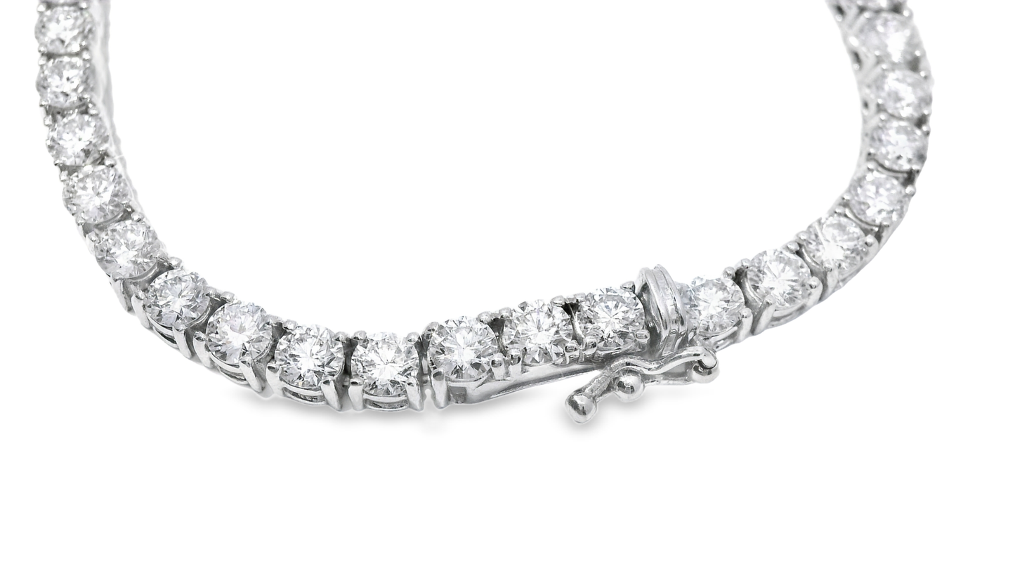 13.22CT Lab Diamond Necklace 14k White Gold